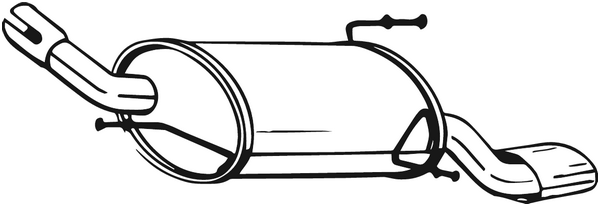 Endschalldämpfer Opel CORSA C · Opel CORSA C Rückschlag Van · Opel TIGRA TwinTop