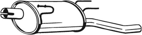Schalldämpfer hinten Opel COMBO Box Body/MPV · Opel COMBO Tour · Vauxhall COMBO Mk II Box Body/MPV