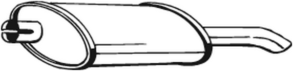 Endschalldämpfer Opel KADETT E Cabrio · Opel KADETT E Hatchback · Opel ASTRA F Hatchback