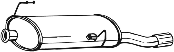 Endschalldämpfer Peugeot 206 Hatchback · Peugeot 206+ · Peugeot 206 Van