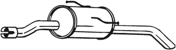 Endschalldämpfer Peugeot 206+