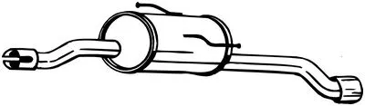 Endschalldämpfer Peugeot 206+