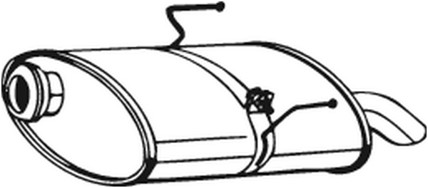 Schalldämpfer hinten Peugeot 406