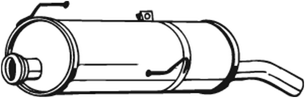 Hinterer Schalldämpfer Peugeot 206 Hatchback · Peugeot 206 Van