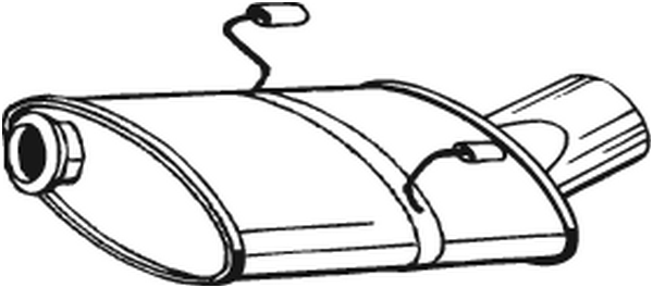 Endschalldämpfer Peugeot 406 Coupe