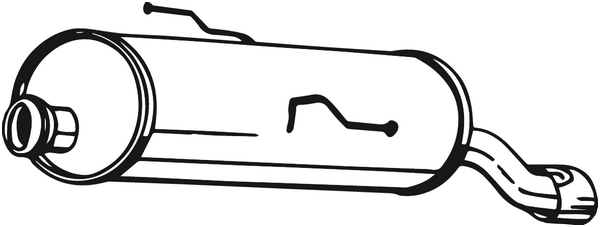 Endschalldämpfer Peugeot 206 Hatchback