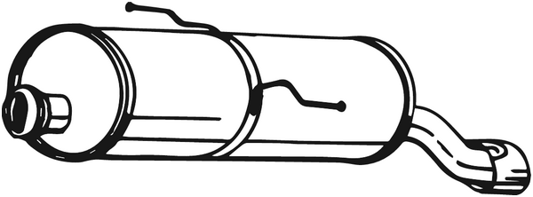 Endschalldämpfer Peugeot 206 Rückschlag · Peugeot 206 CC · Peugeot 206+