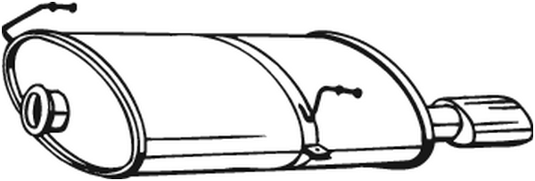 Endschalldämpfer Peugeot 206 Hatchback · Peugeot 206 CC · Peugeot 206 SW