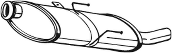 Schalldämpfer hinten Peugeot 406