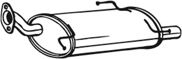Hinterer Schalldämpfer Suzuki SWIFT III