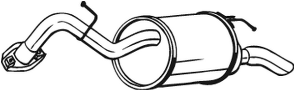 Schalldämpfer hinten Toyota YARIS