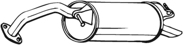 Schalldämpfer hinten Toyota YARIS