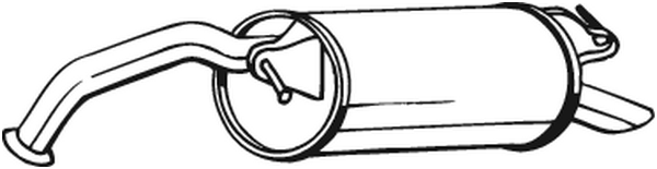 Schalldämpfer hinten Toyota YARIS