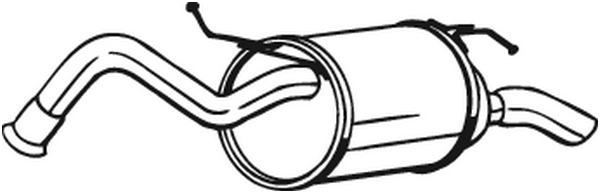 Schalldämpfer hinten Toyota YARIS
