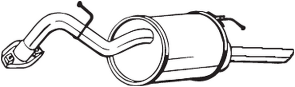 Schalldämpfer hinten Toyota YARIS