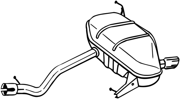 Endschalldämpfer Bmw 1