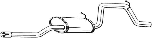 Endschalldämpfer Opel AGILA · Vauxhall AGILA Mk I
