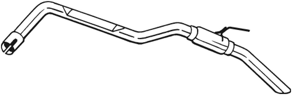 Schalldämpfer hinten Nissan PATHFINDER III