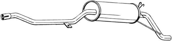 Schalldämpfer hinten Citroën C15 Gehäusegehäuse/MPV · Citroën C15 Kombi