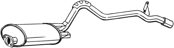 Endschalldämpfer Mitsubishi L200