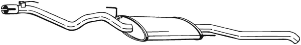 Schalldämpfer Vw VENTO hinten
