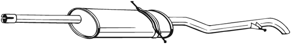 Schalldämpfer hinten Mercedes-Benz VANEO