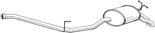 Endschalldämpfer Mercedes-Benz E-CLASS