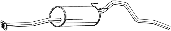 Hinterer Schalldämpfer Toyota HILUX V Pickup · Vw TARO