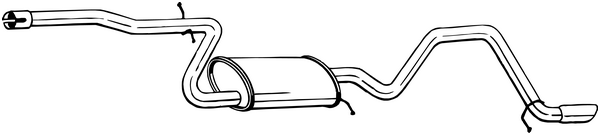 Endschalldämpfer Vw GOLF PLUS V · Vw GOLF VI · Vw GOLF VI Van