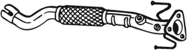 Abgasleitung Opel CORSA D · Opel CORSA D Hatchback Van · Vauxhall CORSA Mk III