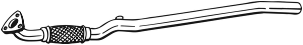 Auspuffrohr Opel CORSA C · Vauxhall CORSA Mk II