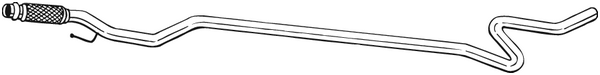 Auspuffrohr Citroën C3 PICASO · Peugeot 207 · Peugeot 207 CC