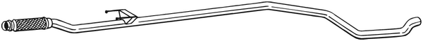 Auspuffrohr Peugeot 206+