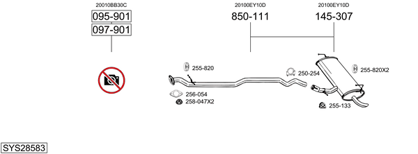 Abgassystem Nissan QASHQAI I · Nissan QASHQAI +2
