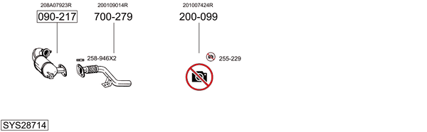 Abgassystem Renault CAPTUR I