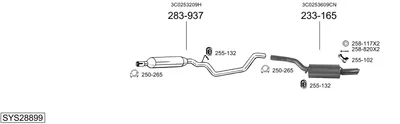 Abgassystem Vw PASSAT CC B6