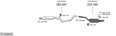 Abgassystem Vw PASSAT CC B6