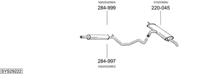 Abgassystem Vw GOLF VII
