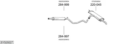 Abgassystem Vw GOLF VII