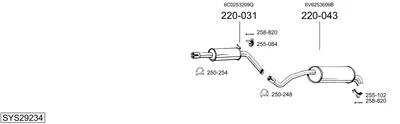 Abgassystem Seat IBIZA IV SC