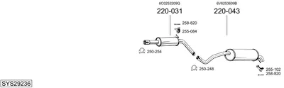 Abgassystem Seat IBIZA IV ST