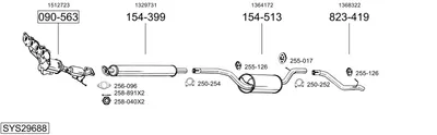Abgassystem Ford FOCUS II