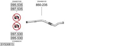 Abgassystem Mercedes-Benz E-CLASS T-Modell