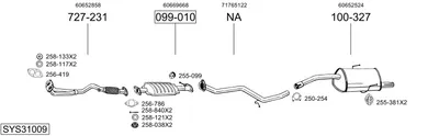 Abgassystem Alfa Romeo 156
