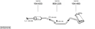 Abgassystem Ford C-MAX II