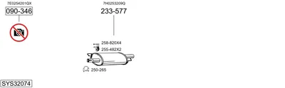 Abgasanlage VW VERKEHRER T6 Van