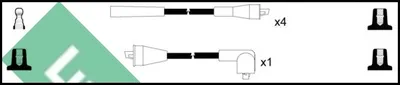Zündkabelsatz Renault 4 · Renault 4 Boxenkörper/MPV · Renault 8