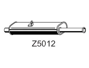 Auspuffrohr XXLMARMITTEITEITALIANE Z5012