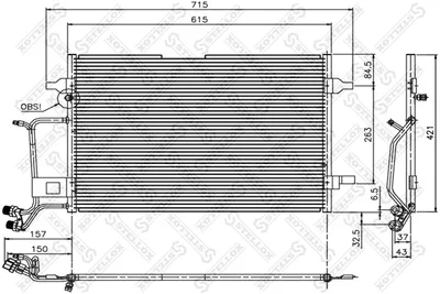 Kondensator, Klimaanlage Audi A4 B5 · Audi A6 C5 · Audi A6 C5 Avant