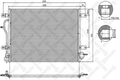 Kondensator, Klimaanlage Audi A6 C5 · Audi A6 C5 Avant · Audi ALLROAD C5
